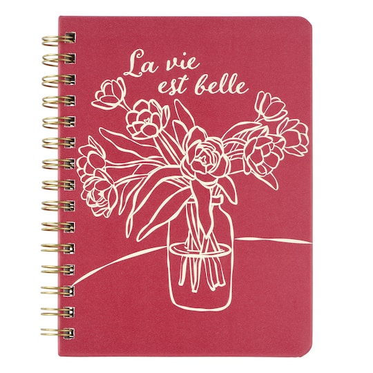 Back to School 6" x 8" Lined Wire Bound Plastic Journal by Recollections